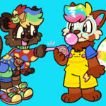 Kraft and Funfetti Art Fight Kraft and Funfetti Art Fight